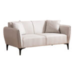 Двоседна софа PWF-0565 ткаенина во боја на молња 160x95x67 см