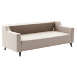 3 seater sofa-bed PWF-0592 fabric cream 230x90x74cm - Image 4