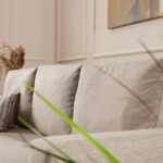 3 seater sofa-bed PWF-0592 fabric cream 230x90x74cm - Image 5