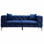 2 seater sofa PWF-0579 fabric blue 197x90x73cm - Слика 3