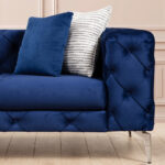 2 seater sofa PWF-0579 fabric blue 197x90x73cm - Слика 4