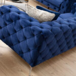 2 seater sofa PWF-0579 fabric blue 197x90x73cm - Слика 6