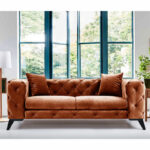 2 seater sofa PWF-0579 fabric tile 197x90x73cm - Image 2