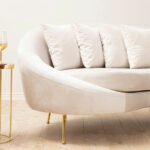 3 seater sofa PWF-0574 right corner fabric beige 255x120x85cm - Слика 3