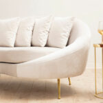 3 seater sofa PWF-0574 left corner fabric beige 255x120x85cm - Image 3