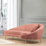 3 seater sofa PWF-0574 left corner fabric pink 255x120x85cm - Слика 2