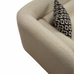 3 seater sofa Tranquil I fabric boucle cream 228x90x74cm - Image 3