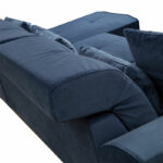 Corner sofa PWF-0575 right corner fabric blue 308/190x92cm - Слика 5