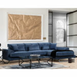 Corner sofa PWF-0575 left corner fabric blue 308/190x92cm - Слика 2