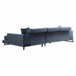 Corner sofa PWF-0575 left corner fabric blue 308/190x92cm - Слика 3