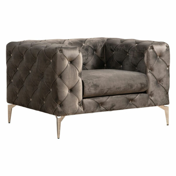 Armchair PWF-0579 fabric dark grey 108x90x70cm