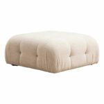 Polymorphic sofa Divine with fabric in cream color 288/190x75cm - Image 6