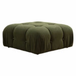 Polymorphic sofa Divine with fabric in green color 288/190x75cm - Image 6