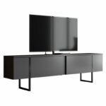 TV stand PWF-0626 anthracite-black color 180x30x50cm