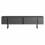 TV stand PWF-0626 anthracite-black color 180x30x50cm - Image 4