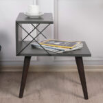 Side table Gather anthracite-walnut 50x40x55cm - Слика 3