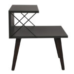 Side table Gather anthracite-walnut 50x40x55cm - Слика 4