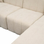Corner sofa Beyza left corner cream fabric 299x160x73cm - Слика 4