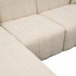 Corner sofa Beyza right corner cream fabric 299x160x73cm - Слика 4