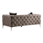 2 seater sofa PWF-0579 fabric in dark grey color 197x90x70cm - Слика 3