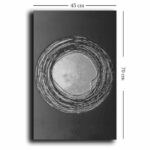 Canvas painting Zesan with digital printing 40x3x70cm - Image 4