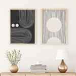 Canvas painting Kouenio diptych with digital printing 35x3x50cm