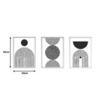 Canvas painting Serchie triptych with digital printing 30x3x40cm - Слика 3