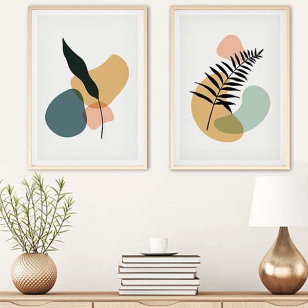 Canvas painting Keniko diptych with digital printing 50x3x70cm