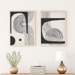 Canvas painting Bajou diptych with digital printing 50x3x70cm - Слика 2