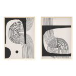 Слика на платно Баџу диптих со дигитално печатење 50x3x70 см