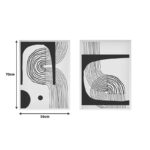 Canvas painting Bajou diptych with digital printing 50x3x70cm - Слика 3