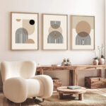 Canvas painting Jefton triptych with digital printing 50x2x70cm - Слика 2