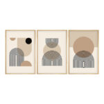 Canvas painting Jefton triptych with digital printing 50x2x70cm