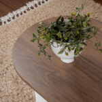 Coffee table Tabletod in walnut-white color 119x60x40cm - Image 4
