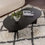 Coffee table Tabletod in black color 119x60x40cm - Image 3