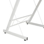 Metalic Reversible computer table Levi MDF in oak color 158x120x73cm - Image 6