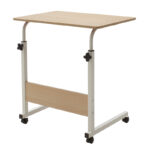Metalic lifting computer table Piper MDF in light oak color 60x40x69-90cm - Слика 2