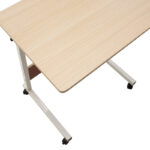 Metalic lifting computer table Piper MDF in light oak color 60x40x69-90cm - Слика 6