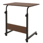 Metalic lifting computer table Piper MDF in walnut color 60x40x69-90cm - Слика 2
