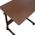 Metalic lifting computer table Piper MDF in walnut color 60x40x69-90cm - Слика 6