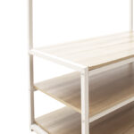 Entrance unit Ralph MDF in white-oak color 80x40x170cm - Image 4