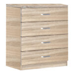 Chest of 4 drawers Killian sonoma 80x40x80cm