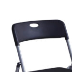 Foldable chair Daxton PP black-silver 49x46.5x73.5cm - Image 2