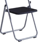 Foldable chair Daxton PP black-silver 49x46.5x73.5cm - Image 3