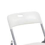 Foldable chair Daxton PP white-silver 49x46.5x73.5cm - Image 2