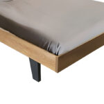 Frankly double oak-white pu bed 150x200cm - Слика 4