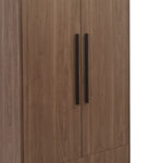 2-door wardrope Edritte with drawers light walnut 80x52x195cm - Image 3