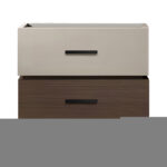 Ноќна масичка Sonlen од мдф во нијанса на орев-беж 60x40x44.5 см