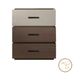 Ноќна масичка Sonlen во нијанса на орев-беж 60x40x66 см