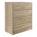 Комода од мдф Куангер во природна нијанса 80x40x80 см